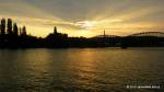 Západ slunce nad Vltavou