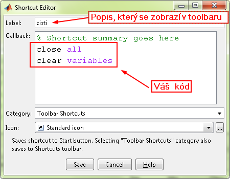 matlab comment shortcut windows