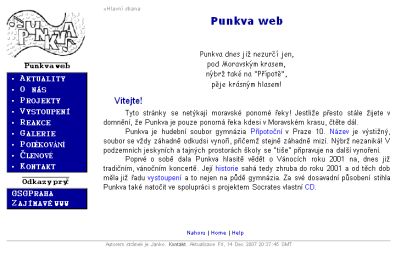 Punkva web